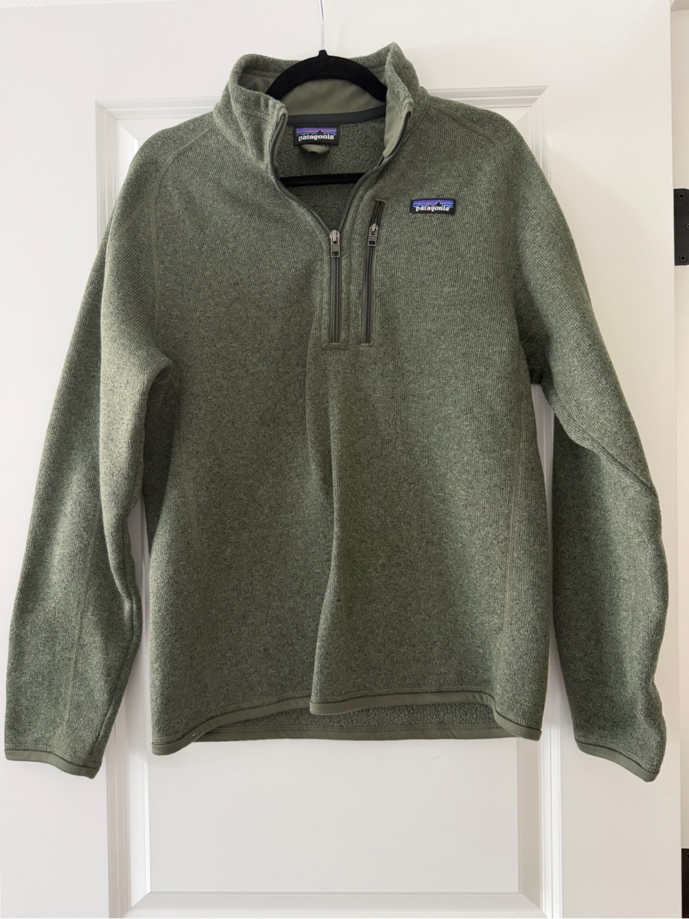 Patagonia Men’s Olive Green Half-Zip Fleece Pullover